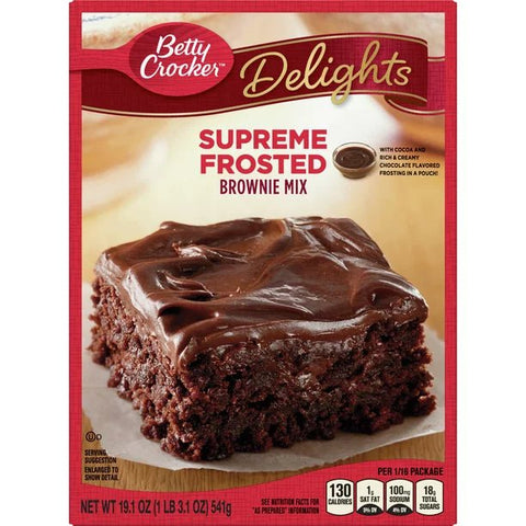 BETTY CROCKER BROWNIE MIX 19.1OZ - SUPREME FROSTED - Uplift Things