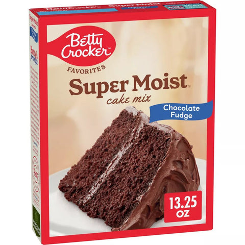 BETTY CROCKER CAKE MIX 13.25OZ - CHOCOLATE FUDGE - Kurt Supermarket