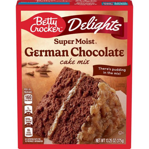 BETTY CROCKER CAKE MIX 13.25OZ - GERMAN CHOCOLATE - Kurt Supermarket