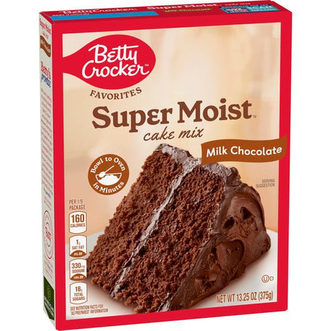 BETTY CROCKER CAKE MIX 13.25OZ - MILK CHOCOLATE - Kurt Supermarket