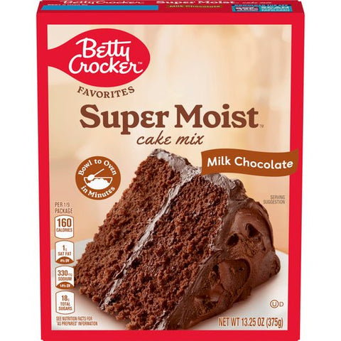 BETTY CROCKER CAKE MIX 13.25OZ - MILK CHOCOLATE - Kurt Supermarket