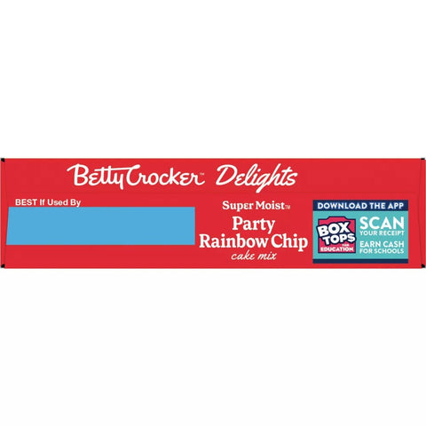 BETTY CROCKER CAKE MIX 15.25OZ - PARTY RAINBOW CHIP - Uplift Things