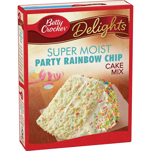 BETTY CROCKER CAKE MIX 15.25OZ - PARTY RAINBOW CHIP - Uplift Things