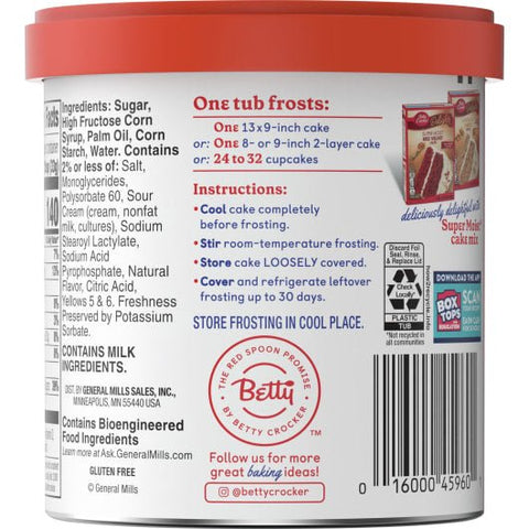 BETTY CROCKER FROSTING 16OZ - CREAM CHEESE - Uplift Things