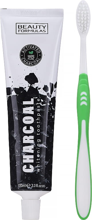 BF CHARCOAL TOOTHPASTE 100ML + TOOTH BRUSH - Uplift Things