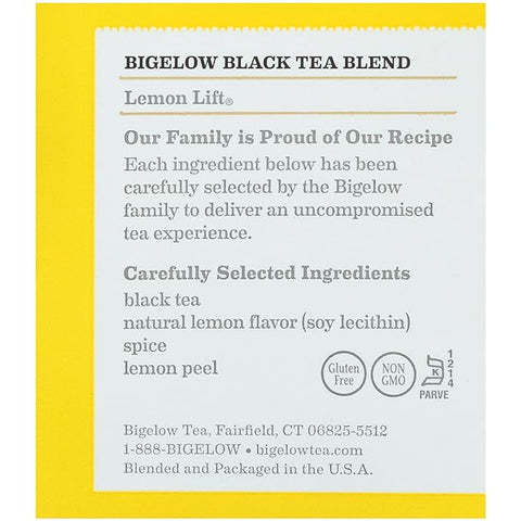 BIGELOW BLACK TEA 20 PCS - LEMON LIFT - Uplift Things