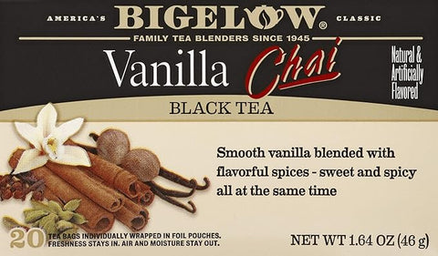 BIGELOW BLACK TEA 20 PCS - VANILLA CHAI - Uplift Things