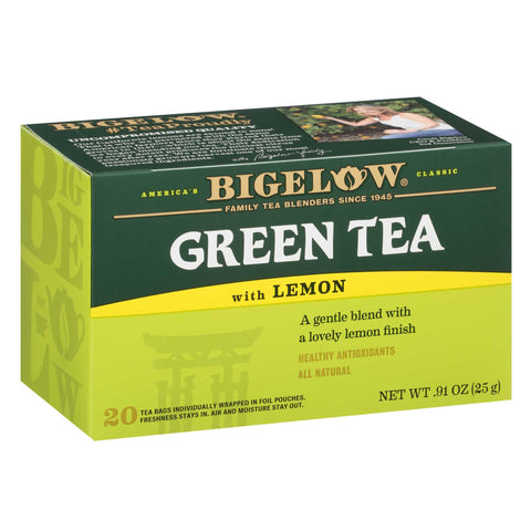 BIGELOW GREEN TEA 20 BAGS .91 OZ - WITH LEMON - Uplift Things