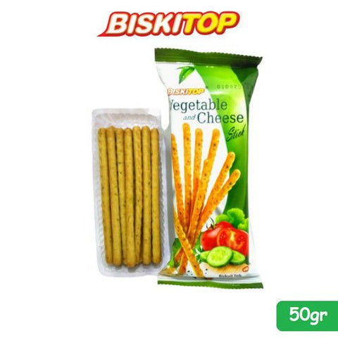 BISKITOP VEGETABLE & CHEESE 50G - Uplift Things