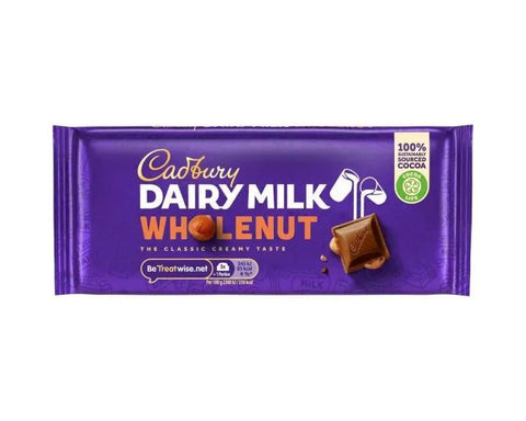 CADBURY DAIRY MILK 120G - WHOLE NUT - Uplift Things