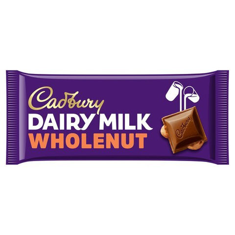 CADBURY DAIRY MILK 180G - WHOLENUT - Uplift Things