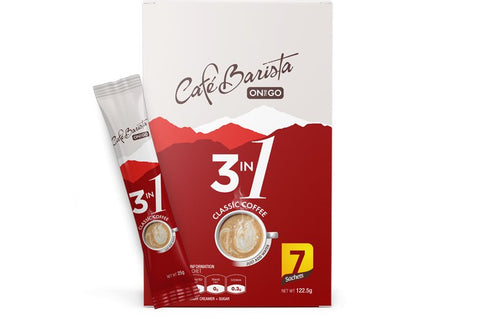 CAFE BARISTA CLASSIC COFFE 122G - BOX 3 IN 1 - Kurt Supermarket