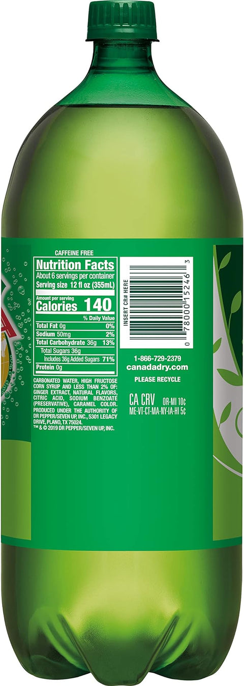 CANADA DRY 2LT - GINGER ALE - Uplift Things