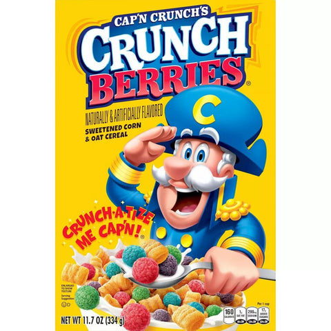 CAP'N CRUNCH CEREAL 10.3 OZ - CRUNCH BERRIES - Uplift Things