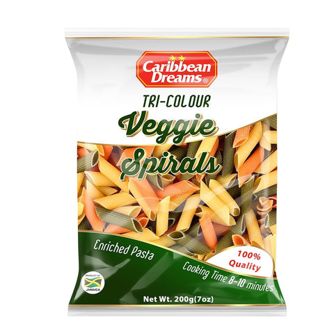 CARIBBEAN DREAMS VEGGIE SPIRALS 200G - Uplift Things