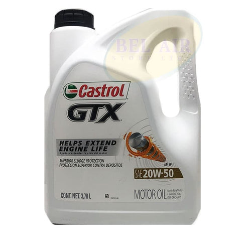 CASTROL GTX 20W-50 MOTOR OIL 1 GALLON - Uplift Things