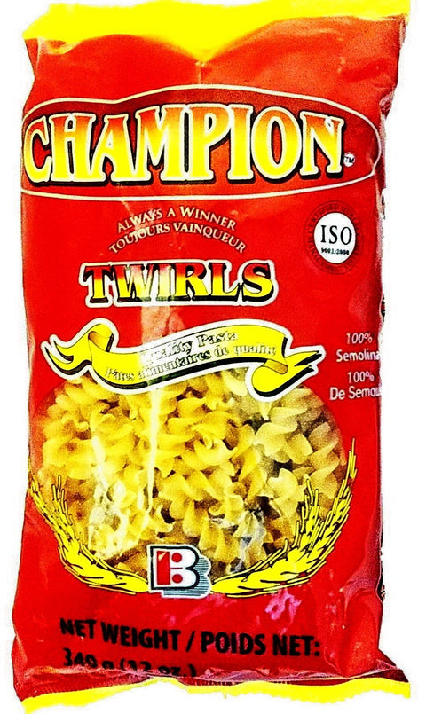 CHAMPION MACARONI 340G - TWIRLS - Uplift Things