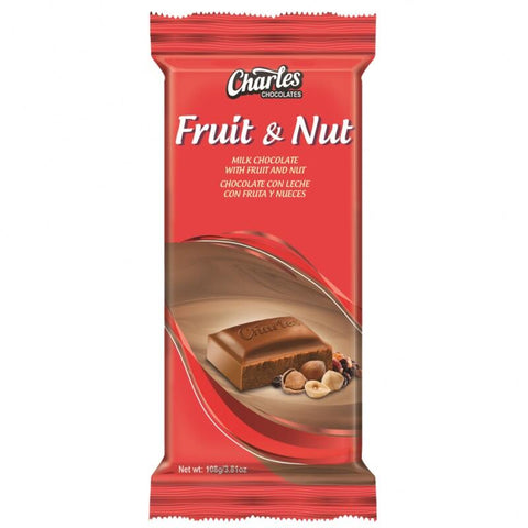 CHARLES CHOCOLATE 108G - FRUIT & NUT - Uplift Things