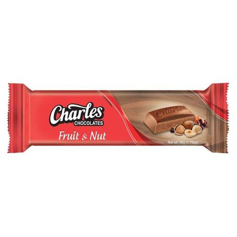 CHARLES CHOCOLATE 50G - FRUIT & NUT - Uplift Things