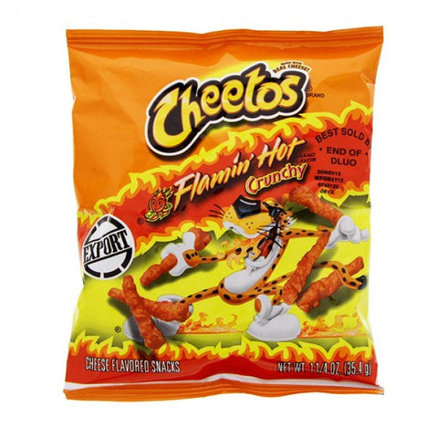 CHEETOS CRUNCHY 1.25OZ - FLAMMIN HOT - Uplift Things