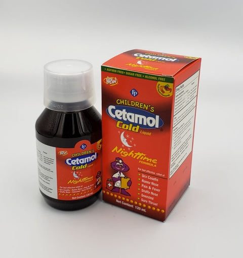 CHILDREN CETAMOL LIQUID 120ML - NIGHT TIME - Uplift Things