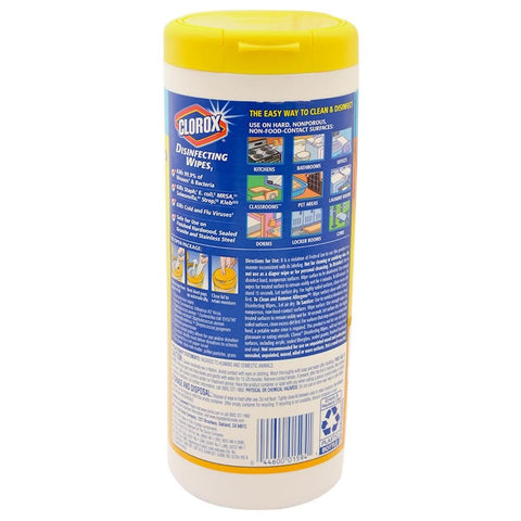 CLOROX DISINFECTING WET WIPES 35PCS - CRISP LEMON - Uplift Things