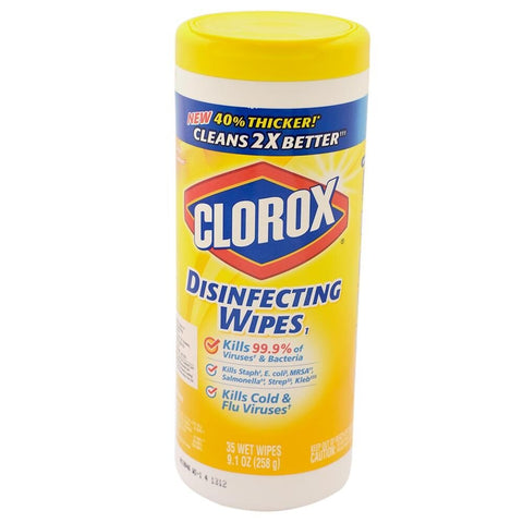 CLOROX DISINFECTING WET WIPES 35PCS - CRISP LEMON - Uplift Things