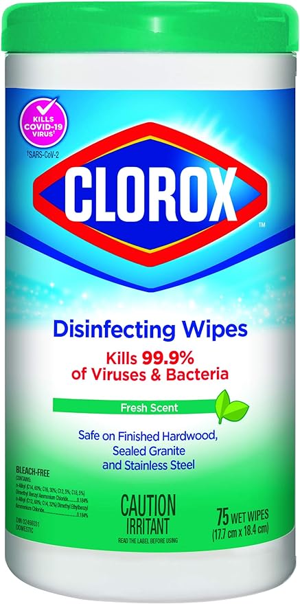 CLOROX DISNFECTING WIPES 75PCS - FRESH SCENT - Uplift Things