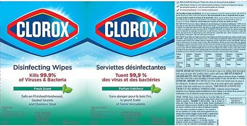 CLOROX DISNFECTING WIPES 75PCS - FRESH SCENT - Uplift Things