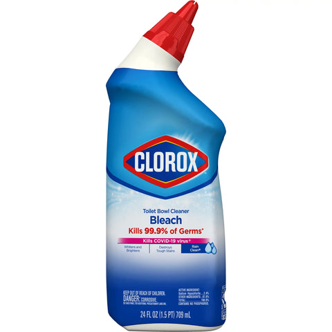 CLOROX TOILET CLEANER 24OZ - BLEACH RAIN CLEAN - Uplift Things