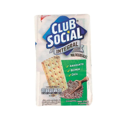 CLUB SOCIAL INTEGRAL 216G - MULTIGRAIN - Uplift Things