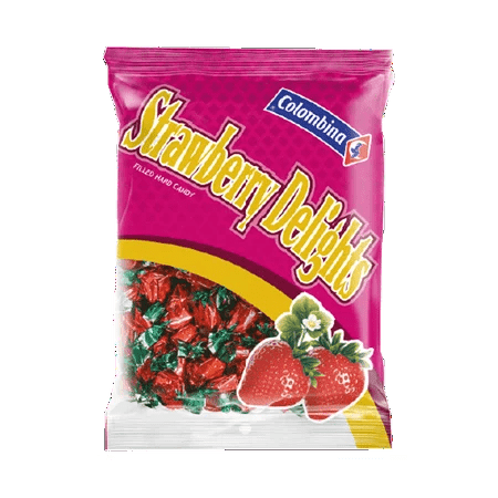 COLOMBINA HARD CANDY 7 OZ - STRAWBERRY DELIGHTS - Uplift Things