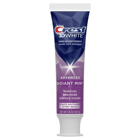 CREST 3D WHITE TOOTHPASTE 3.8OZ - RADIANT MINT - Uplift Things