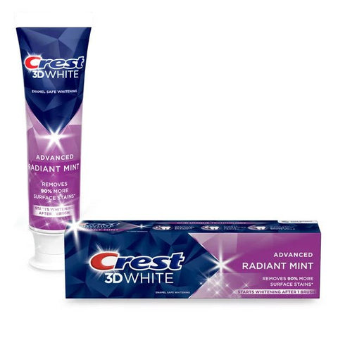 CREST 3D WHITE TOOTHPASTE 3.8OZ - RADIANT MINT - Uplift Things