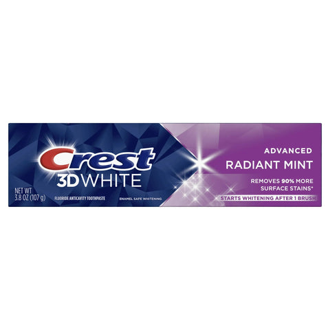 CREST 3D WHITE TOOTHPASTE 3.8OZ - RADIANT MINT - Uplift Things