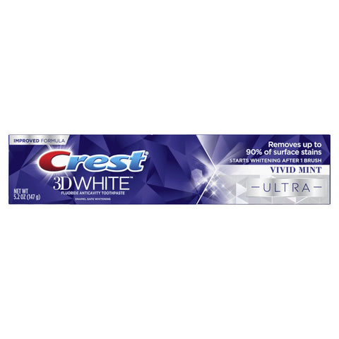 CREST 3D WHITE TOOTHPASTE 5.2OZ - VIVID MINT - Kurt Supermarket