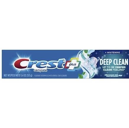 CREST TOOTHPASTE 5.4OZ - COMPLETE WHITENING + DEEP CLEAN - Uplift Things