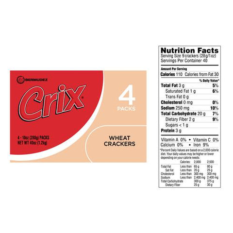 CRIX WHEAT CRACKERS BOX 4PCS 1.2KG - Uplift Things