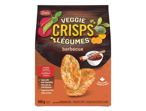 DARE VEGGIE CRISPS 100G - BARBECUE - Uplift Things