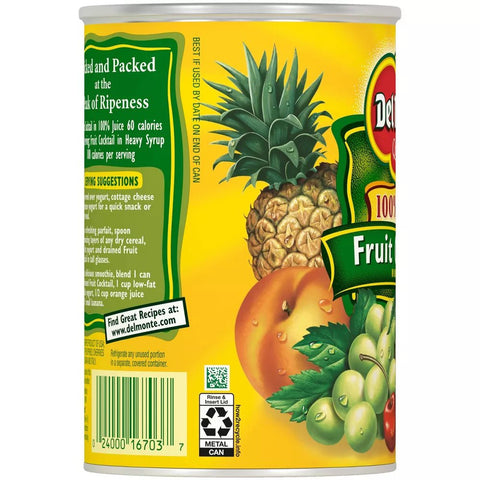 DEL MONTE FRUIT COCKTAIL 15 OZ - Uplift Things