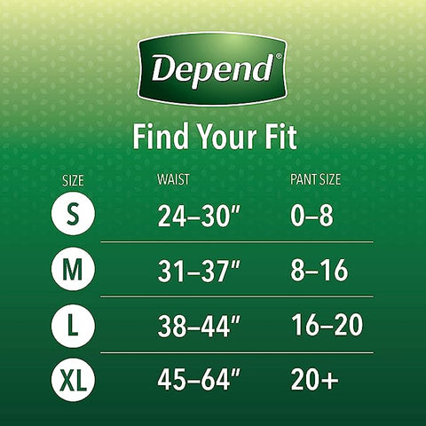 DEPEND FEMALE UNDERWEAR 17PCS - LARGE - Uplift Things