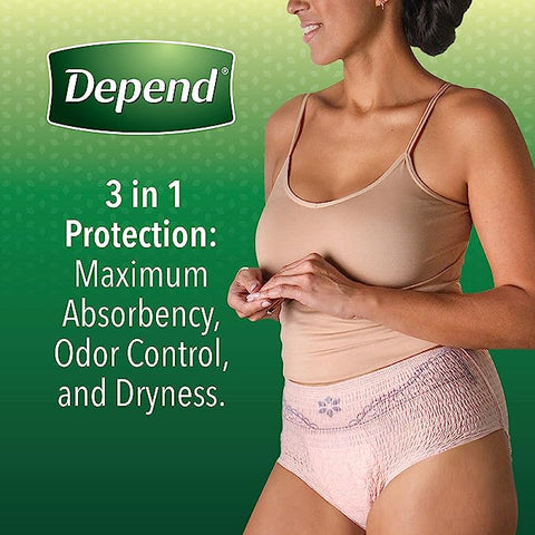 DEPEND FEMALE UNDERWEAR 17PCS - LARGE - Uplift Things