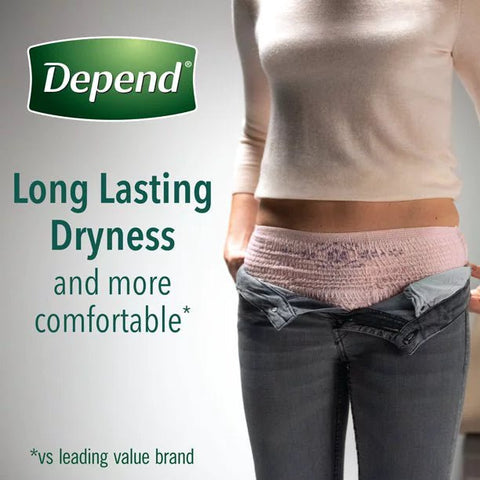 DEPEND FEMALE UNDERWEAR 18PCS - MEDIUM - Uplift Things