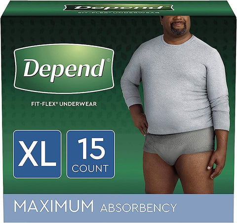 DEPEND MALE UNDERWEAR 15PCS - EXTRA LARGE - Uplift Things