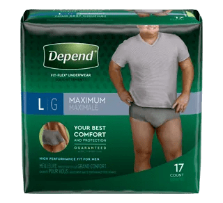 DEPEND MALE UNDERWEAR 17PCS - LARGE - Uplift Things