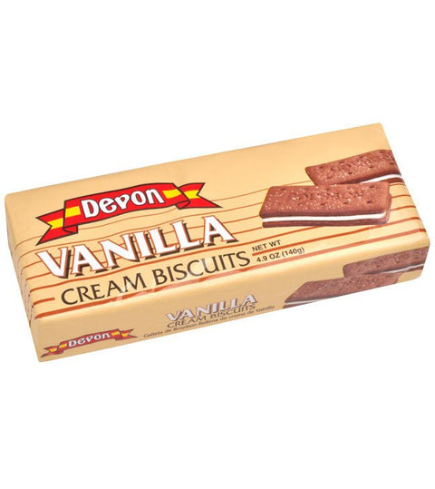 DEVON VANILLA CREAMS BISCUITS 140G - Uplift Things