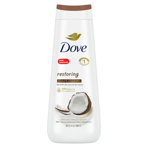 DOVE BODY WASH 20 OZ - COCONUT & COCOA BUTTER - Uplift Things