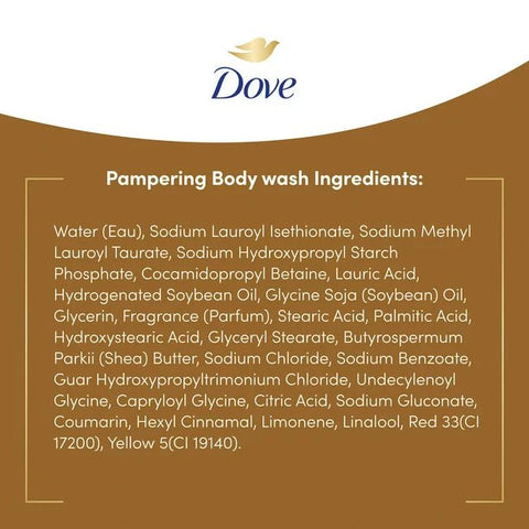 DOVE BODY WASH 20 OZ - SHEA BUTTER & VANILLA - Uplift Things