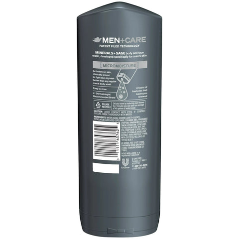 DOVE MEN BODYWASH 13.5OZ - MINERAL + SAGE - Uplift Things