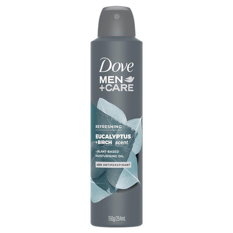 DOVE MEN SPRAY 254ML - EUCALYPTUS & BIRCH - Uplift Things